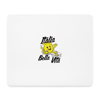 Urlaub in Italien - Mousepad (Querformat) - Weiß - Vorne