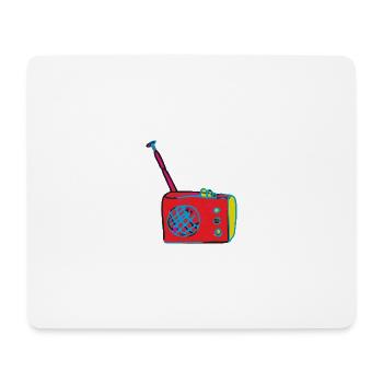 radio kunst - Mousepad (Querformat) - Weiß - Vorne