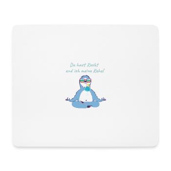 Sloth,Calm,Sunglasses,Cocktail, Yoga - Mouse Pad (horizontal) - white - Front