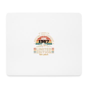 Millésime Anniversaire Avril 1967 - Tapis de souris (format paysage) - blanc - Devant