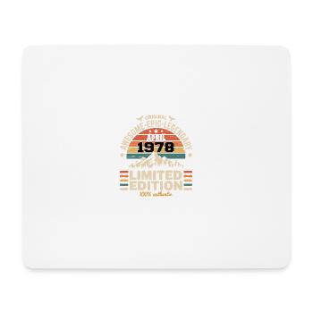 Millésime Anniversaire Avril 1978 - Tapis de souris (format paysage) - blanc - Devant
