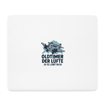 Oldtimer der Lüfte Ju52 - Mousepad (Querformat) - Weiß - Vorne