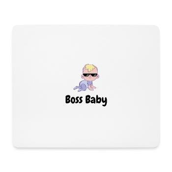 Boss Bébé - Tapis de souris (format paysage) - blanc - Devant