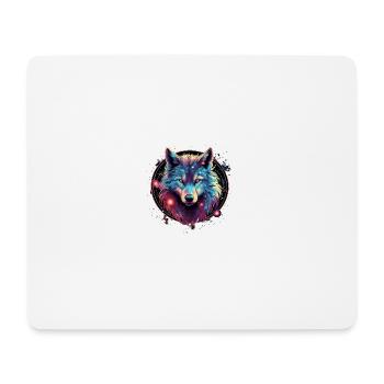 Kosmischer Wolfenkreis - Mousepad (Querformat) - Weiß - Vorne