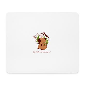 Capybara,Randonnée,Sac à dos,Capybara - Tapis de souris (format paysage) - blanc - Devant