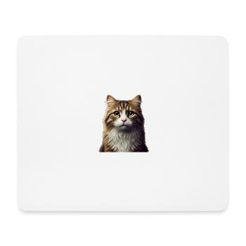 Chat - Tapis de souris (format paysage) - blanc - Devant