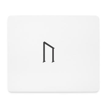 Viking Runes Uruz - Mouse Pad (horizontal) - white - Front