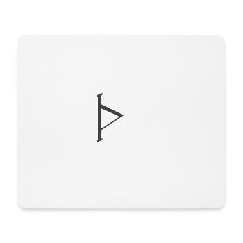 Viking Runes Thurisaz - Mouse Pad (horizontal) - white - Front