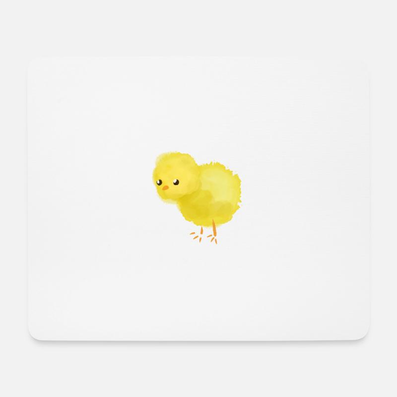 Küken - Mousepad (Querformat) - Weiß