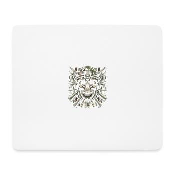 Military Might: Skull Soldier - Mouse Pad (horizontal) - white - Front