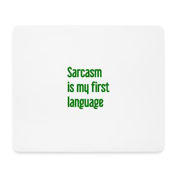 Sarkasmus-Profi - Mousepad (Querformat) - Weiß - Vorne