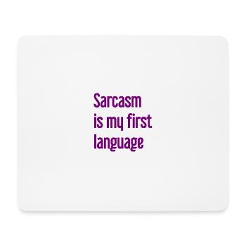 Sarkasmus-Profi - Mousepad (Querformat) - Weiß - Vorne