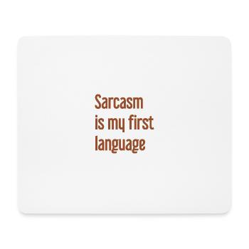 Sarkasmus-Profi - Mousepad (Querformat) - Weiß - Vorne