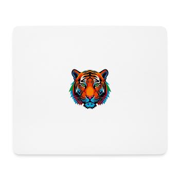 Stylisierte Tiger - Mousepad (Querformat) - Weiß - Vorne