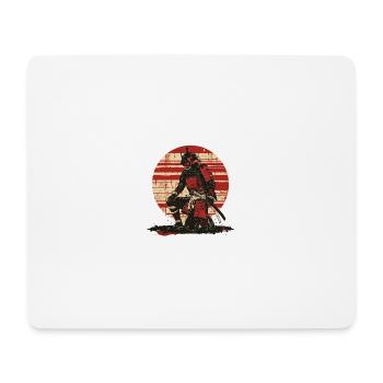 Regard de bataille des Samouraïs Rouges, Ronin - Tapis de souris (format paysage) - blanc - Devant