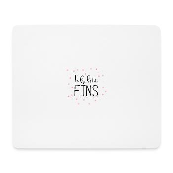 1st birthday, one, first - confetti - Mouse Pad (horizontal) - white - Front