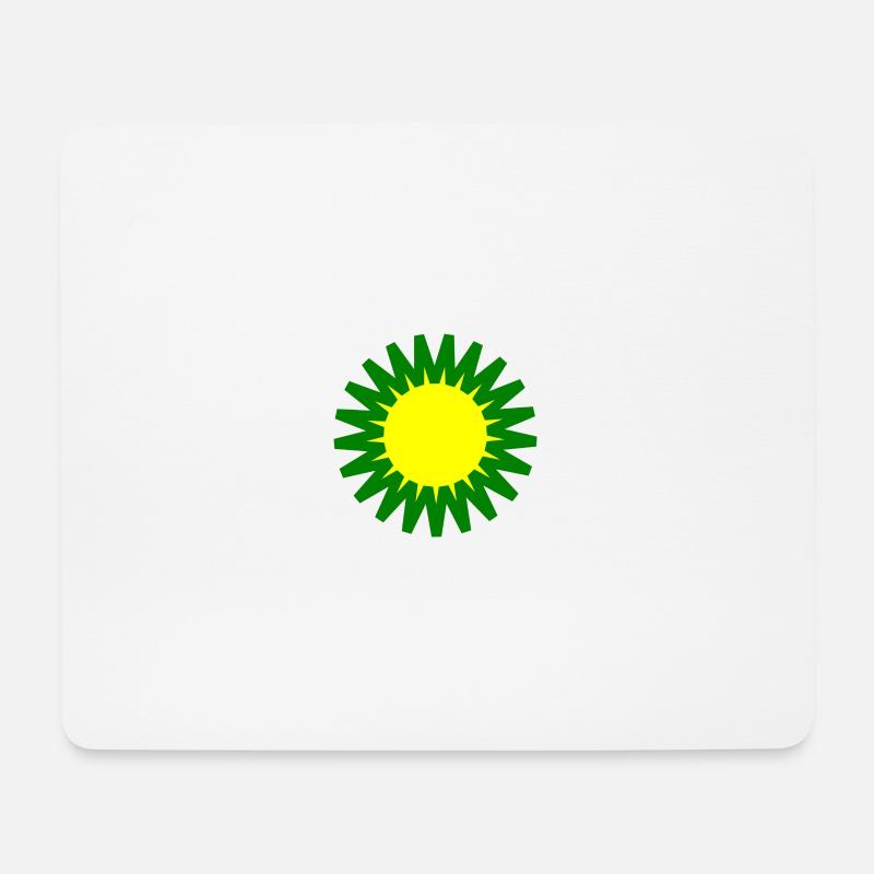 Öko-Sonne - Mousepad (Querformat) - Weiß