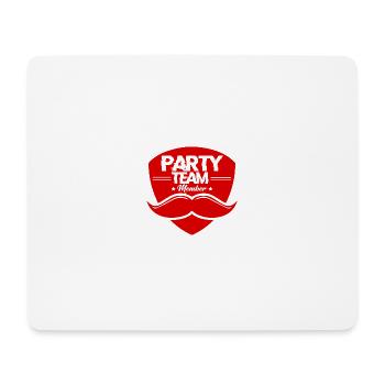 Party Team Member - Mousepad (Querformat) - Weiß - Vorne