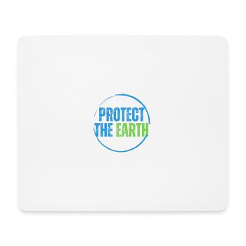 Schützen Sie den Planeten - Mousepad (Querformat) - Weiß - Vorne