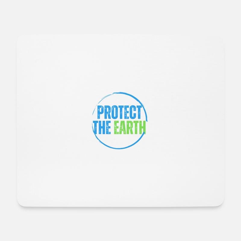 Schützen Sie den Planeten - Mousepad (Querformat) - Weiß