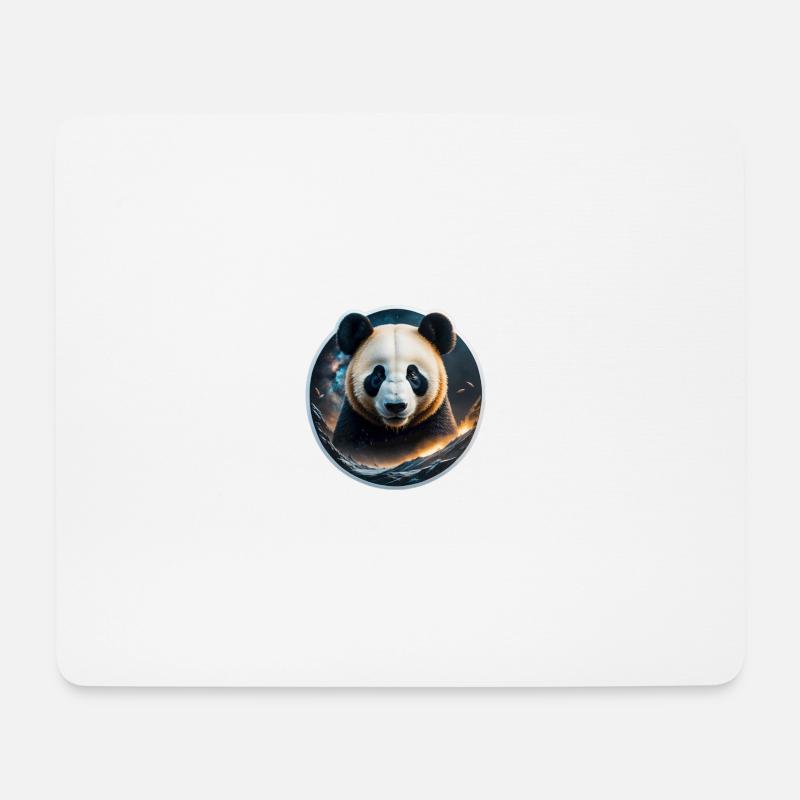 Panda - Mousepad (Querformat) - Weiß