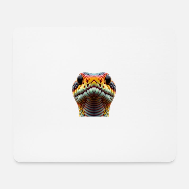 Schlange - Mousepad (Querformat) - Weiß