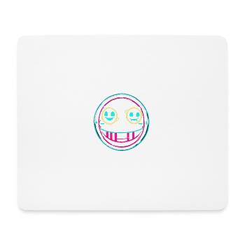 Neon smile - Mousepad (Querformat) - Weiß - Vorne