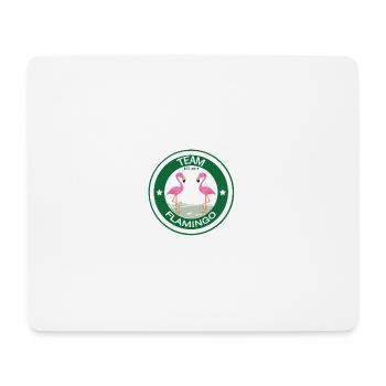 Team Flamingo - Mousepad (Querformat) - Weiß - Vorne