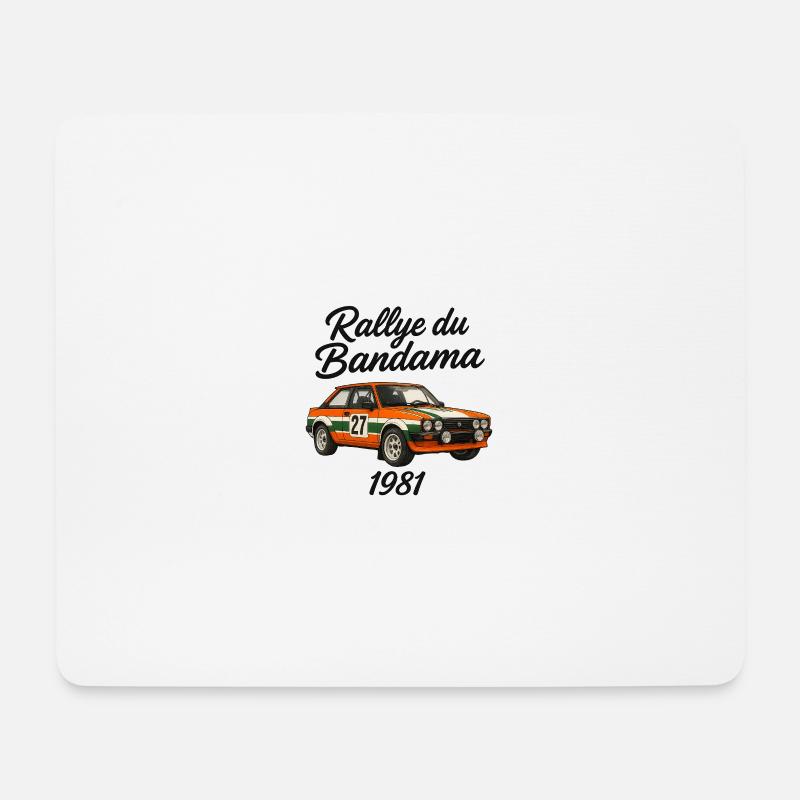 Bandama Rallye 1981 - Mousepad (Querformat) - Weiß