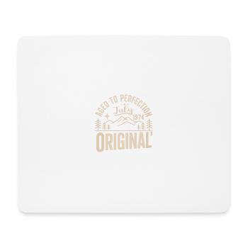Juli 1974 – Legende der Gipfel und Berge - Mousepad (Querformat) - Weiß - Vorne