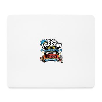 Mon Parrain m'apprend les bêtises - Tapis de souris (format paysage) - blanc - Devant