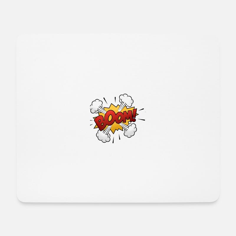 BOOM - Mouse Pad (horizontal) - white