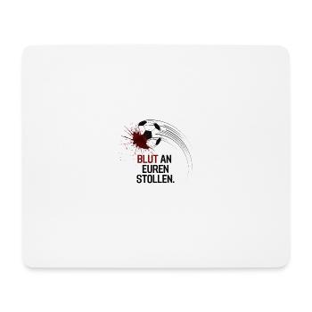WM Katar Protest 2022 Blut an Stollen Protestshirt - Mousepad (Querformat) - Weiß - Vorne