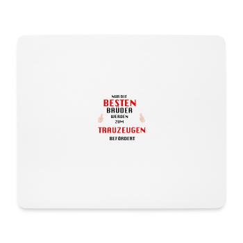 Bruder Trauzeuge - Mousepad (Querformat) - Weiß - Vorne