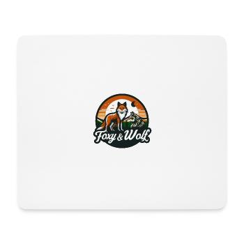 FOXY AND WOLF 4 - Mousepad (Querformat) - Weiß - Vorne