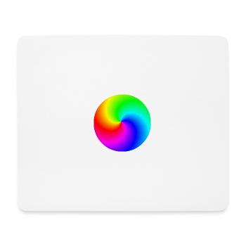 Spiral rainbow colorful gift idea - Mouse Pad (horizontal) - white - Front