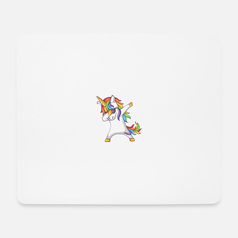 Unicorn Design Skrrt - Mouse Pad (horizontal) - white