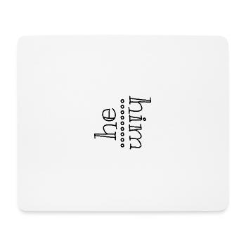 he him - Mousepad (Querformat) - Weiß - Vorne