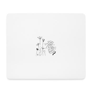 Engel lustig - Mousepad (Querformat) - Weiß - Vorne