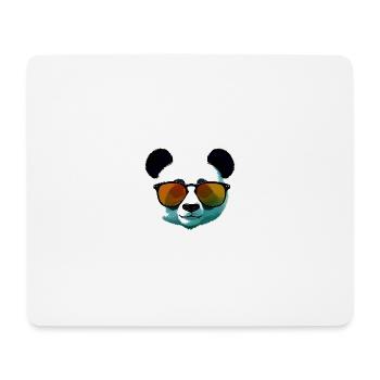 Panda with Sunglasses Gradient - Mouse Pad (horizontal) - white - Front
