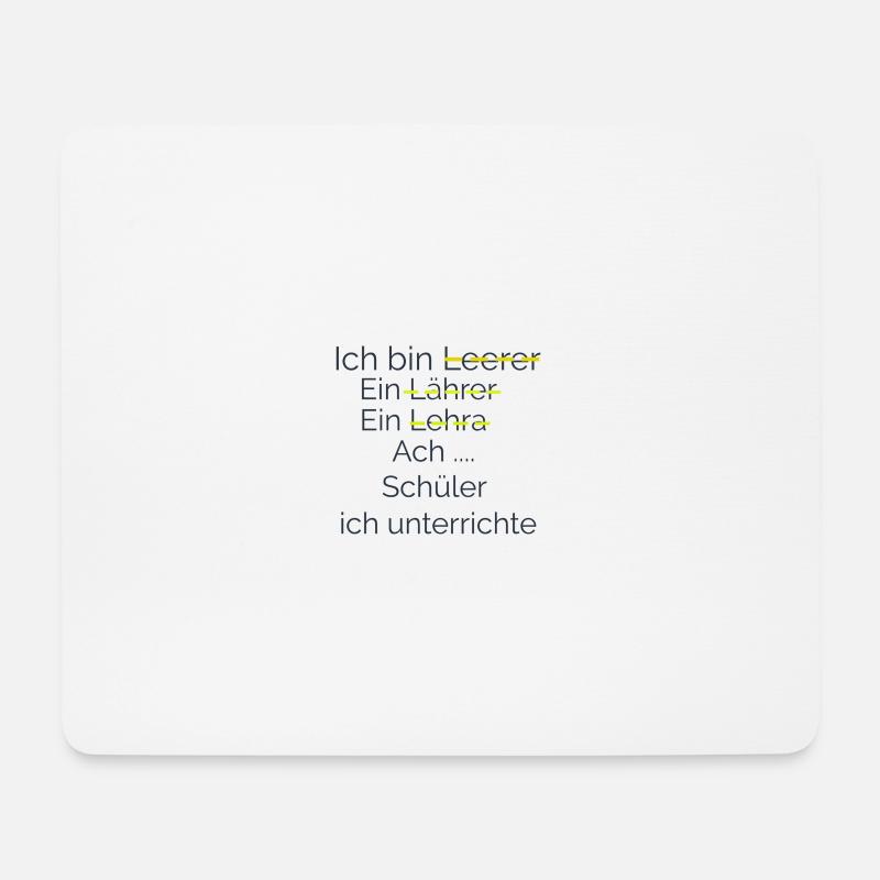 Ich unterrichte Schüler - Mousepad (Querformat) - Weiß
