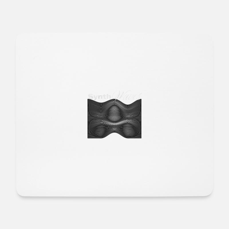 Synth waves Synthesizer - Mousepad (Querformat) - Weiß
