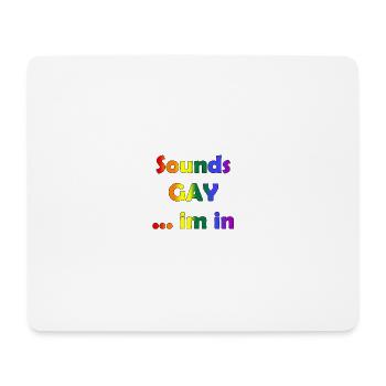 sons gay dans dans LGBTQ Gay Gay Pride Amour - Tapis de souris (format paysage) - blanc - Devant