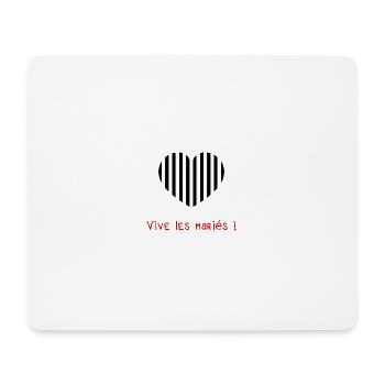 PAAR. ICH HABE GERADE GEHEIRATET. Junggesellinnenabschied. VALENTINSTAG. LIEBE. - Mousepad (Querformat) - Weiß - Vorne