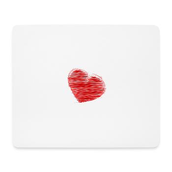 LIEBE. WEIHNACHTEN. VALENTINSTAG. PAAR. GERADE VERHEIRATET. - Mousepad (Querformat) - Weiß - Vorne