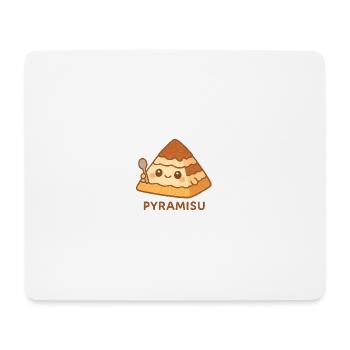 Pyramisu Kawaii Tiramisu - Mousepad (Querformat) - Weiß - Vorne