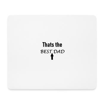 Meilleur papa - Tapis de souris (format paysage) - blanc - Devant