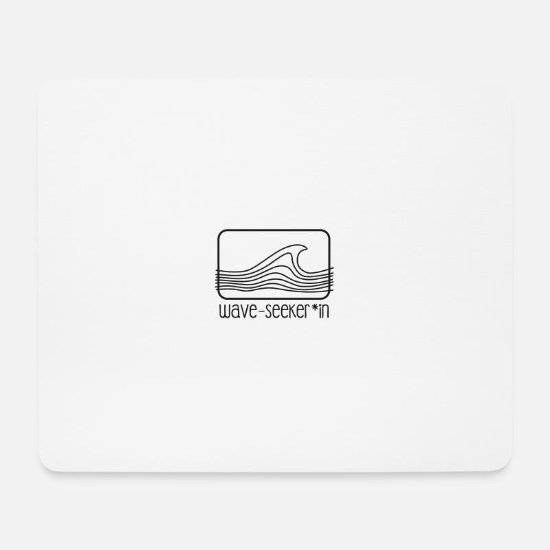stylish surf fashion - Mousepad (Querformat) - Weiß