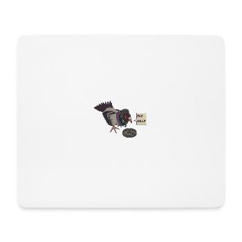 Pigeon triste - Tapis de souris (format paysage) - blanc - Devant