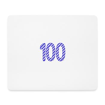 100. 100 ANS. 100e ANNIVERSAIRE. ANNIVERSAIRE 100 - Tapis de souris (format paysage) - blanc - Devant